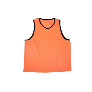 Premium Quality Unisex Adult Orange Mesh Training Vest Sleeveless Round Neck Breathable Polyester <b>Sport</b> Jersey All Seasons - Product Image 6