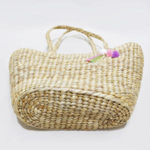 Artex Dong Thap usine tissé paille sac à main femmes à la main jonc de mer naturel jacinthe d'eau artisanat Vietnam - Product Image 2