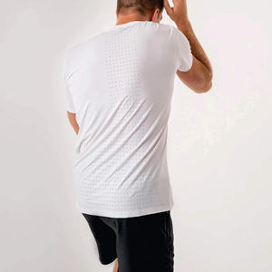 Camiseta Casual de Verano para Hombre, de Alta Calidad, Manga Corta, Color Blanco Lavado, 100% Algodón Orgánico, 320 GSM, Estilo Urbano - Product Image 6