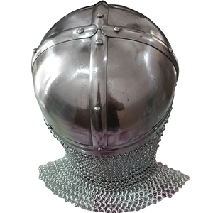 Casco Vikingo con Cota de Malla de Acero Dulce, Hecho a Mano, para Cosplay Medieval, Disfraz Histórico, Usable para Adultos - Product Image 3