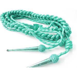 สายสะพายไนลอนสีเขียวแบบถักพร้อมปลายหุ้ม สำหรับใช้กับเครื่องแบบ - Product Image 2