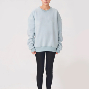 Custom Eco-Friendly Oversized <b>Women's</b> Winter Casual <b>Baggy</b> Hoodie Printed Crew Neck 100% Cotton Fleece Breathable Lined - Product Image 3
