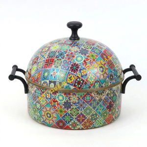 Plat de service isotherme de luxe en acier inoxydable, durable, antiadhésif, avec couvercle, pour maintien au chaud des aliments - Product Image 3