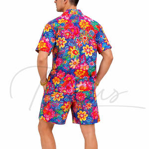 Conjunto de Dos Piezas de Verano 2026 de Alta Calidad, Shorts de Playa para Hombre y Camisa Casual con Estampado Completo, Traje de Playa Transpirable para Hombre - Product Image 2