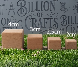 Bloques de Construcción de Madera Personalizados al por Mayor, Cubos de Madera para Bricolaje, Juguetes Educativos de Construcción Creativa para Niños - Product Image 1