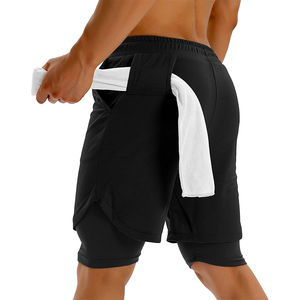 Shorts de sport pour hommes, vêtements de sport décontractés, entraînement quotidien, haute performance, design léger, spandex/polyester, écologiques, respirants - Product Image 1