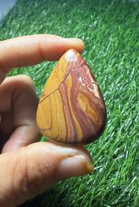 Pierre précieuse naturelle de haute qualité 100% naturelle Wonder Jasper, pierre de guérison, vente en gros pour la fabrication de bijoux, pierres d'affection, coupe ovale du Rajasthan - Product Image 3