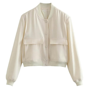 Custom Embroidered Varsity Jacket Women Streetwear Letterman Coat Manufacturer USA - Product Image 1