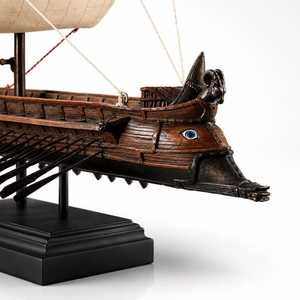 Modèle de bateau à voile nautique en métal poli double face, fait main, moderne, pour la décoration de la maison et les collectionneurs - Product Image 5