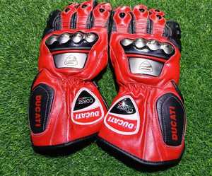 Ducati Corse Leather Racing <b>Gloves</b> – Protective Biker Gear <b>for</b> Men & <b>Women</b> - Product Image 1