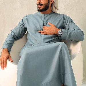 Fabricant de thobes en coton en gros, robe musulmane traditionnelle, tissu extensible, service OEM pour les marques de détail et la vente en gros - Product Image 1
