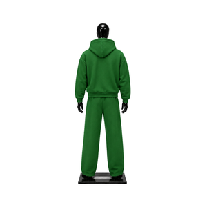 Conjunto deportivo de dos piezas para hombre, con sudadera con capucha y cremallera completa, pantalones de chándal de felpa, estilo casual, corte holgado. - Product Image 2