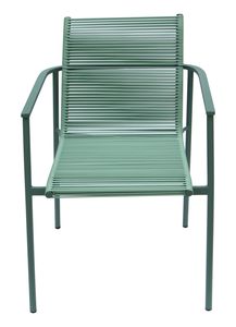 Modern <b>Stackable</b> Outdoor Dining <b>Chairs</b> with Durable Steel Frame & Weather-Resistant Design for Hotels Restaurants Villas - Product Image 2