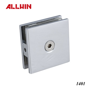 Collier de fixation mural en laiton personnalisé pour cabine de douche, 180 degrés, pour fixation mur-verre, compatible systèmes d'impérial et métrique - Product Image 2