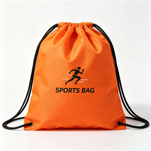 <b>Backpack</b> 13.3 x 16.5 Inch Polyester Gym Bag with Adjustable Straps and PU Reinforced Corners - Product Image 1