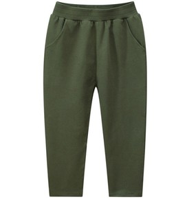 Pantalon de sport pour garçon de 3 à 14 ans, nouveau style printemps, couleur unie, 100% coton, décontracté, élastique, coupe droite - Product Image 5