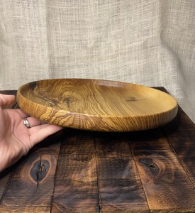 Plato de Madera Hecho a Mano de la Mejor Calidad para Desayuno y Cena, Nuevo Diseño, Plato Decorativo para Servir, Seguro - Product Image 3