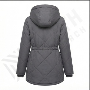 Femmes hiver chaud manteau à capuche Parkas pardessus polaire vêtements d'extérieur veste avec cordon respirant bouffant veste hommes mode - Product Image 3