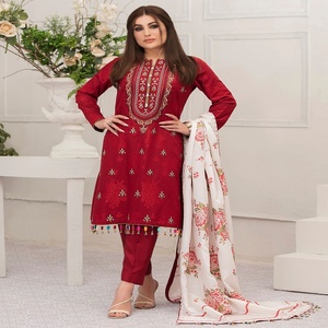 Venta caliente marca Tawakkal mujer Casual 3 piezas viscosa Salwar Kameez personalizado GLORIOUS ENCHANTER trajes bordados - Product Image 6