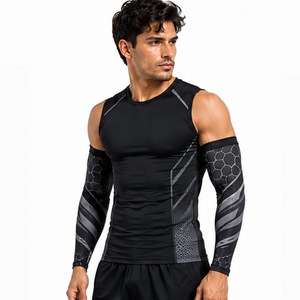 Manchons de compression personnalisés pour hommes – Entraînement sportif, fitness, course à pied, cyclisme – Respirants, extensibles, soutien athlétique, protection - Product Image 4