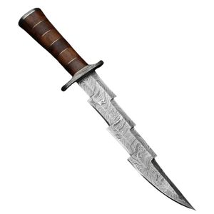 Espada de Acero de Damasco Forjada a Mano, Hoja Fija, DIY OEM, Funcional, Lista para la Batalla, Espada Medieval de Caballero, Espada Ancha, Espada Ninja - Product Image 1