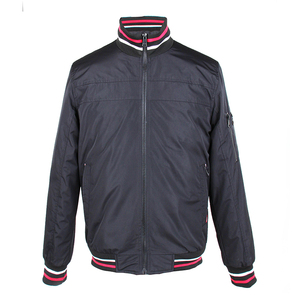 Custom Black Bomber <b>Jacket</b> Men Lightweight Full Zip Casual Fashion Streetwear Private Label <b>Jacket</b> Manufacturer SHH - Product Image 5