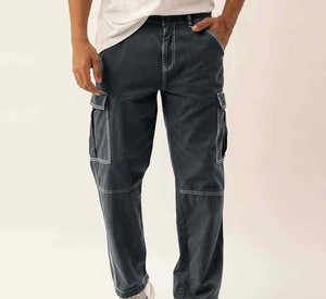 Custom Logo Mens Cargo Joggers Lightweight Streetwear Pants Bulk Supply Low MOQ Factory - Product Image 4