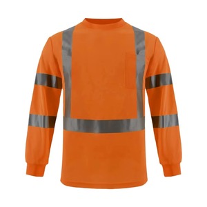 T-shirts de sécurité respirants et élégants pour hommes, classe 2 ANSI, imperméables, avec logo LED personnalisé, pour les industries du cuir et de la beauté - Product Image 4
