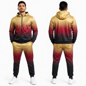 Conjunto de chándal de invierno para hombre con estampado de camuflaje y efecto tie-dye, sudadera con capucha y pantalón, manga larga, cordón ajustable, transpirable, corte regular - Product Image 3