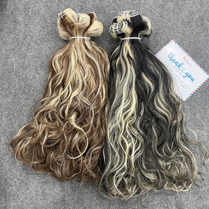 Wholesale Premium Vietnamese Piano Colored Bulk Human <b>Hair</b> Extensions Straight Wavy Double Drawn <b>Soft</b> <b>Silky</b> <b>Braiding</b> <b>Hair</b> - Product Image 6