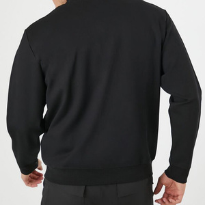 Chaqueta Deportiva Negra para Hombre con Cordón Ajustable, Costuras Blancas, Cuello Alto, Diseño 2 en 1, Ligera y Transpirable, Estilo Casual de Invierno - Product Image 6