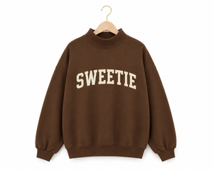 Sweat-shirt à col montant pour femme en mélange de coton brossé doux, pull-over, fabricant de vêtements OEM ODM - Product Image 5
