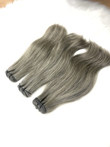 ราคาถูก 2024 !!! ผมสีเทาธรรมชาติผมคุณภาพสูงผมดิบ 100% - Product Image 4