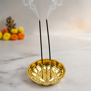 Modern Brass Incense <b>Burner</b> Compactly Shape Handmade Tabletop Decor Indoor Living Room Use - Product Image 5