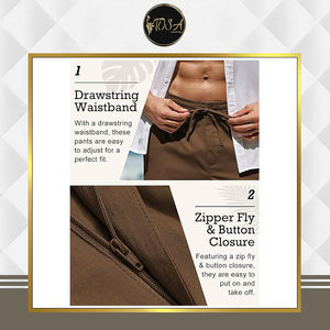 Nueva Llegada de Pantalones de Lino Casuales para Hombre, de Primera Calidad, Ligeros, de Pierna Ancha, Corte Holgado, Antiarrugas y Transpirables, para el Mercado Global - Product Image 4