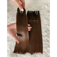 Extensions de cheveux vierges Remy vietnamiens super lisses et soyeux, tissages et perruques ultra raides, vente en gros VIP Alpha Hair Vietnam Naturel