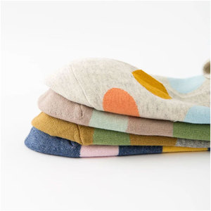 Chaussettes d'hiver épaisses de haute qualité pour femme, longueur mi-mollet, pour yoga et danse, motif animaux grands yeux mignons, en mélange de coton tricoté, chaussettes d'intérieur - Product Image 5