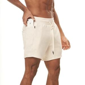 Shorts de sport pour hommes personnalisables de haute qualité, 100 % coton, séchage rapide, respirants, anti-plis, personnalisables - Product Image 3
