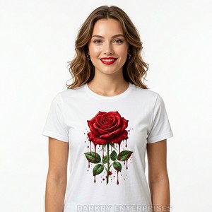 Camiseta de Mujer con Logotipo de Corazón Bordado Personalizado, Camiseta Blanca de Algodón Minimalista al por Mayor, Fabricante OEM, Tops Bordados para Damas - Product Image 4