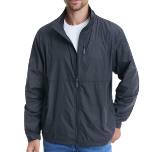 <b>Men</b> Full Zip Windbreaker <b>Jacket</b> Lightweight Breathable Water Resistant Outdoor Hiking <b>Running</b> <b>Jacket</b> For <b>Men</b> - Product Image 1