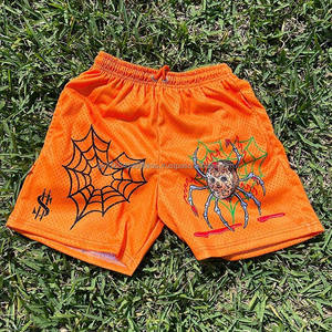 Nuevos conjuntos cortos informales de verano para hombre, camiseta Vintage de algodón 100% con pantalones cortos de malla transpirable, estilo callejero estampado - Product Image 5