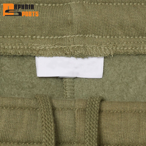 Shorts de sport décontractés pour hommes en toile 100 % coton, taille élastique, séchage rapide, respirants, motif uni, streetwear, entraînement - Product Image 5