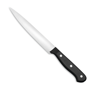 Cuchillos de Trinchar de Acero Inoxidable Premium con Hoja Larga y Afilada, Mango Negro con Triple Remache para Cortar Carne y Asados con Precisión - Product Image 2