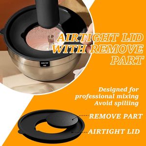 Set di 26 Ciotole in Acciaio Inox con 3 Grattugie, Fondo Antiscivolo Nero e Coperchi Ermetici, Misure 7, 4, 2 - Set di Utensili da Cucina - Product Image 5