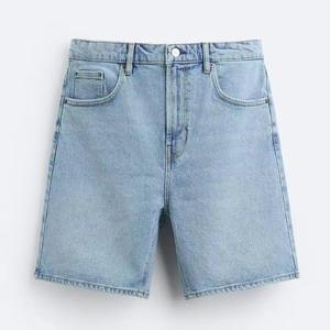 Shorts en jean écologiques pour hommes, style baggy, mode estivale, 100% coton biologique, style urbain, fournisseur OEM ODM - Product Image 2