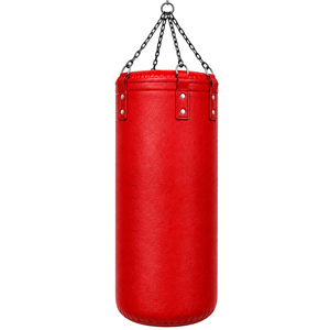 Sac de frappe en PU gris, couleur unie, design léger, double fermeture à anneau pour l'entraînement des adultes - Product Image 6