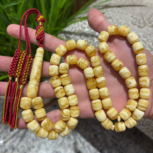 Tasbih islamique en résine cristalline transparente de qualité supérieure, perles de prière en époxy, chapelet musulman Zikr, accessoires religieux faits à la main NEHA - Product Image 4