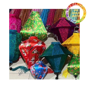 โคมไฟแขวนผ้าไหมสุดหรู สีสันสดใส ตกแต่งเพิ่มความสวยงามสำหรับงานเทศกาล งานเฉลิมฉลอง และพื้นที่ในบ้าน - Product Image 1