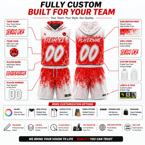 Custom Match Day Flag Football Jersey Hooded Sleeveless Lightweight Breathable Sublimated Team Game Shirt Adult Unisex - Product Image 4
