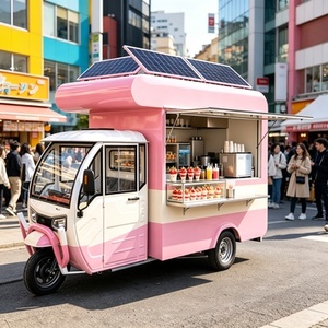 Carrito de Comida Multifuncional con Doble Quemador y Calentador <span class=keywords><strong>para</strong></span> Servicio Ambulante de Desayuno y Almuerzo - Product Image 5